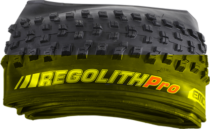 Kenda Bicycle Regolith Pro tire for e-mountain bikes, 27.5 x 2.60 inch, with rugged tread pattern and sidewall detail.