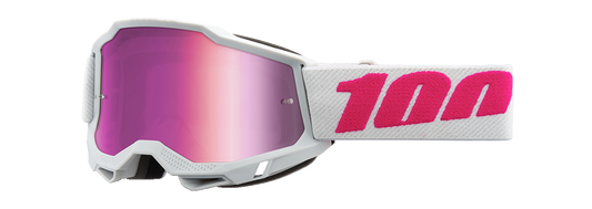 100% Accuri 2 Goggles - Keetz - Pink Mirror 50014-00019 - Howling Moto