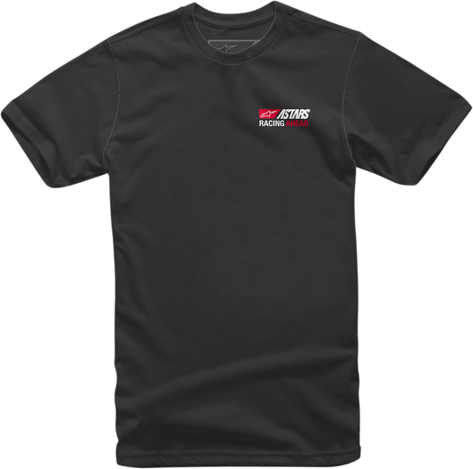 Black Alpinestars Placard T-Shirt for men, size 2XL, with graphic logo on front, casual and comfortable style.