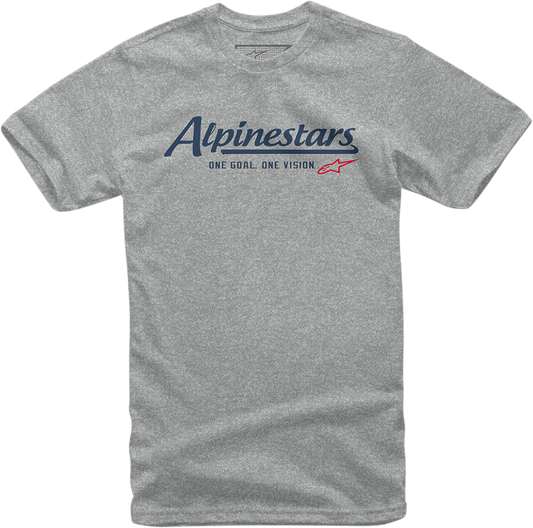 Alpinestars Capability Heather Gray T-Shirt in XL, showing front view with logo and casual fit.