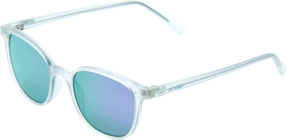 FMF Spark Sunglasses Matte Crystal Light Gray with Purple Mirror Lens (Part No. F-61505-262-01)