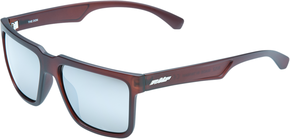 FMF The Don Sunglasses Matte Crystal Rootbeer with Silver Mirror Lens - Part F-61506-252-01