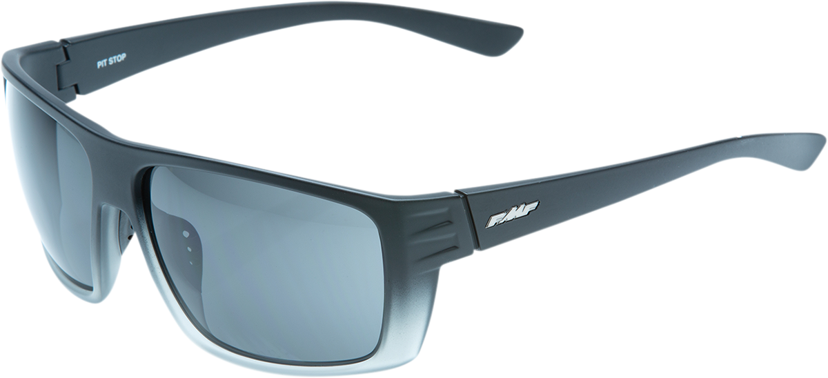 FMF Pit Stop Sunglasses Matte Black Fade with Smoke Lenses – Part No. F-61507-102-01
