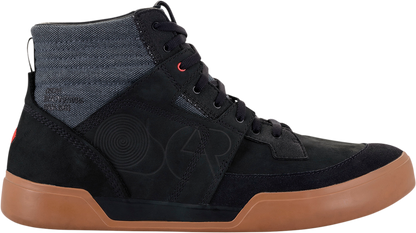 Alpinestars Grange black shoes with white accents, US 10.5, featuring sturdy design and logo details, suitable for casual wear.