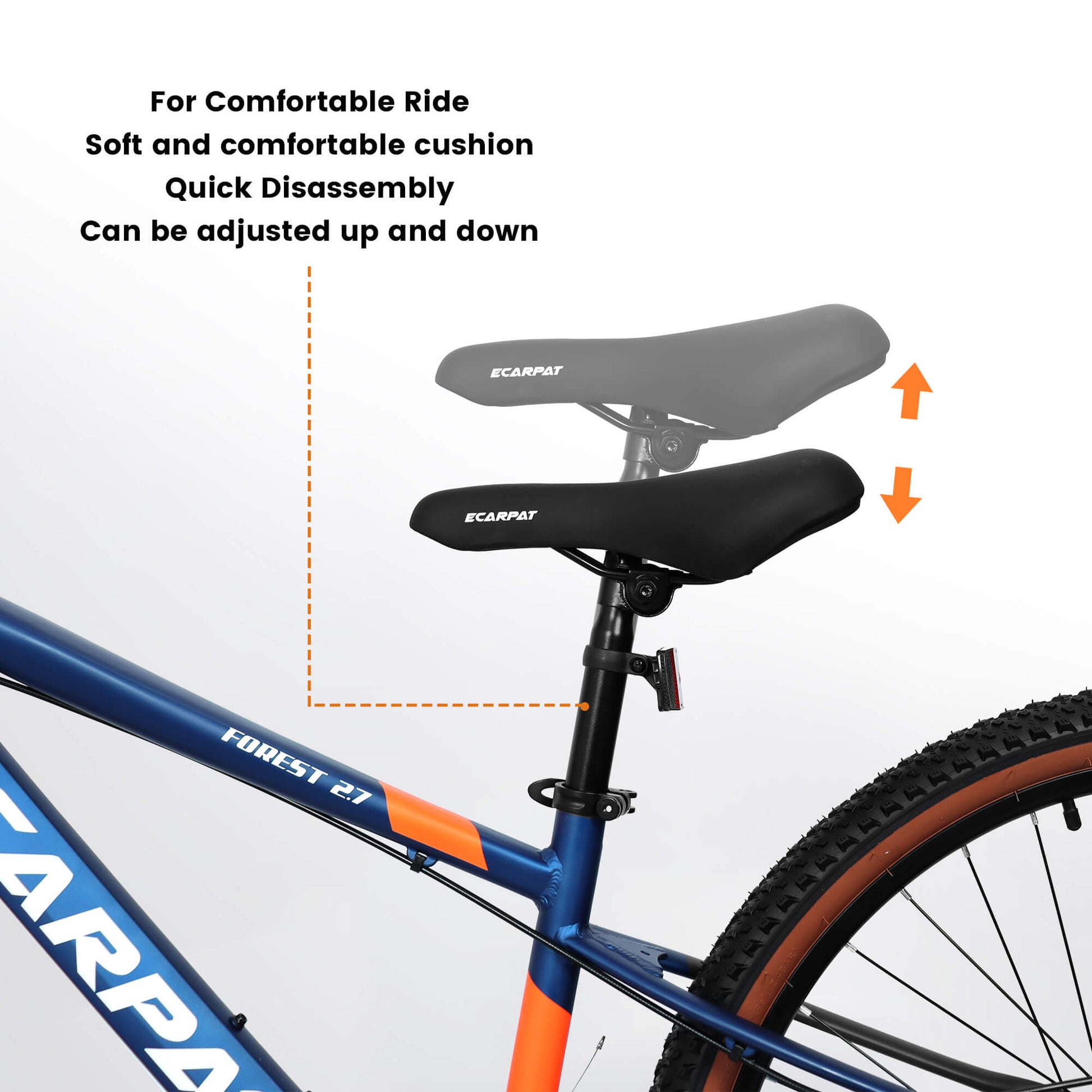 Hycline Ecarpat Trigger bicycle, 27-inch frame, visible components and sleek design in the image.