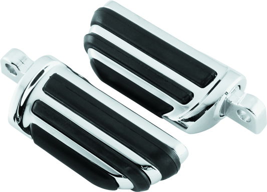 Chrome Kuryakyn Pilot Pegs with male mount adapter for powersports motorcycles, featuring durable construction and ergonomic design.