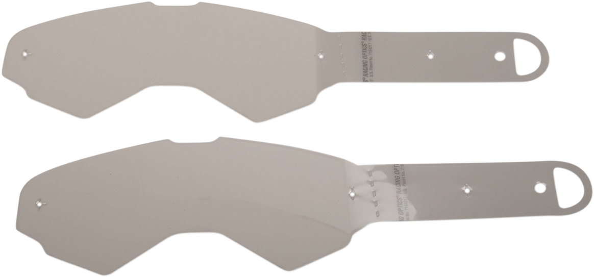 Moose Offroad XCR Goggle Tear-Offs laminated lens protection for off-road goggles, part number 2602-0828.