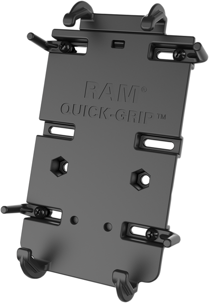Bill's Exhausts RAM MOUNTS XL Phone Holder with quick grip ball mount, designed for engine use, fits smartphones securely.