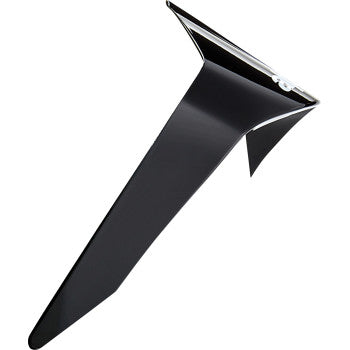 Gloss black ALPINESTARS Supertech R10 helmet spoiler accessory attached to a racing helmet, designed for aerodynamic performance.