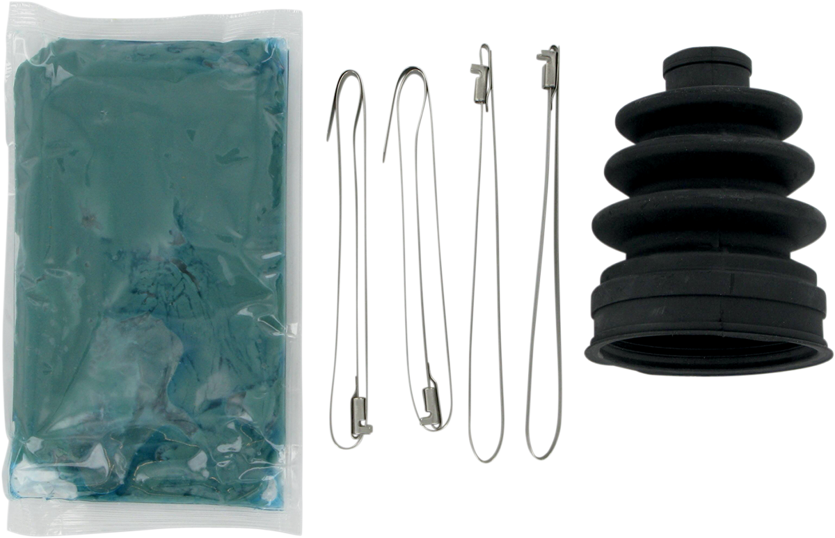 Moose Offroad AB303 CV Boot Kit for Honda and Suzuki outboard, front or rear, with protective rubber boot and clamps.