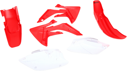 Acerbis OEM standard replacement body kit for motorcycles, featuring body panels and components in a sleek design.
