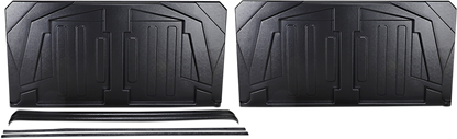 Moose Offroad UTV roof in three-piece design, durable black metal construction, mounted on offroad utility vehicle.