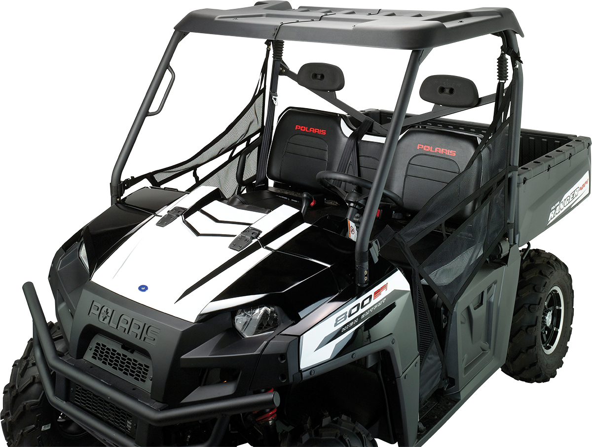 MOOSE OFFROAD UTV roof in two-piece polyethylene with UV stabilizers, designed for off-road vehicle protection and durability.