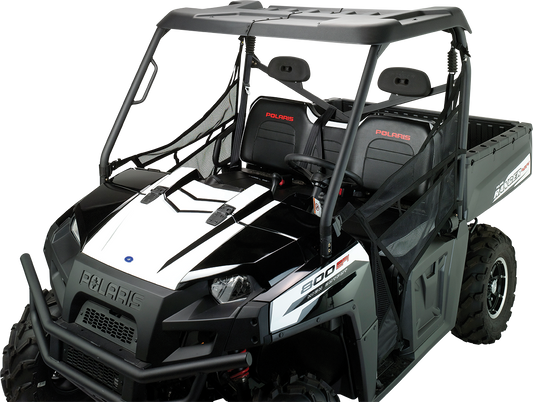 MOOSE OFFROAD UTV roof in two-piece polyethylene with UV stabilizers, designed for off-road vehicle protection and durability.
