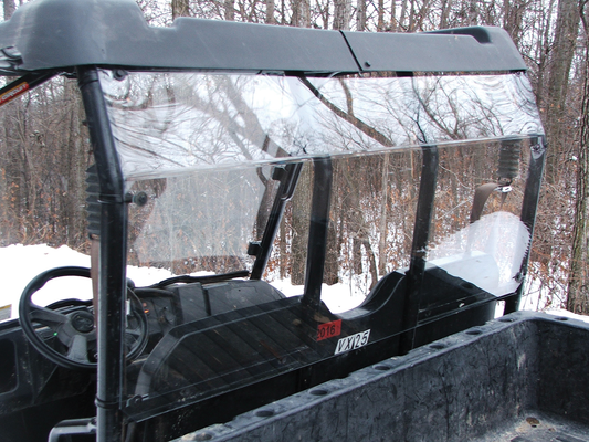 Moose Offroad back panel for Polaris Ranger mid-size, durable black fiberglass construction, mounted on vehicle side.