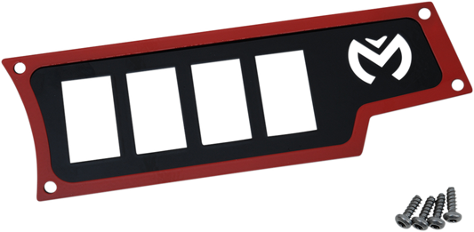 Red Moose Offroad dash plate for right side, designed for off-road vehicles, part number 100-4353-PU, shown in the image.