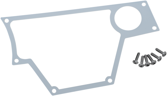Moose Offroad large white dash plate for RZR, right side, made of durable material, part #100-4371-PU.