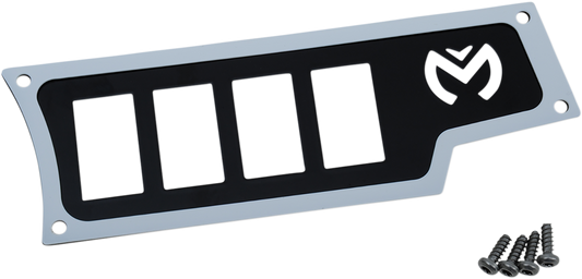 White Moose Offroad dash plate for right side installation, part number 100-4351-PU, designed for offroad vehicle dashboards.