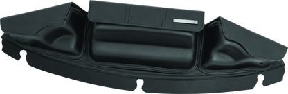 Kuryakyn Batwing Fairing Pouch Bag for Harley Davidson 2014-2015 models, shown attached to motorcycle's batwing fairing.