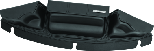 Kuryakyn Batwing Fairing Pouch Bag for Harley Davidson 2014-2015 models, shown attached to motorcycle's batwing fairing.