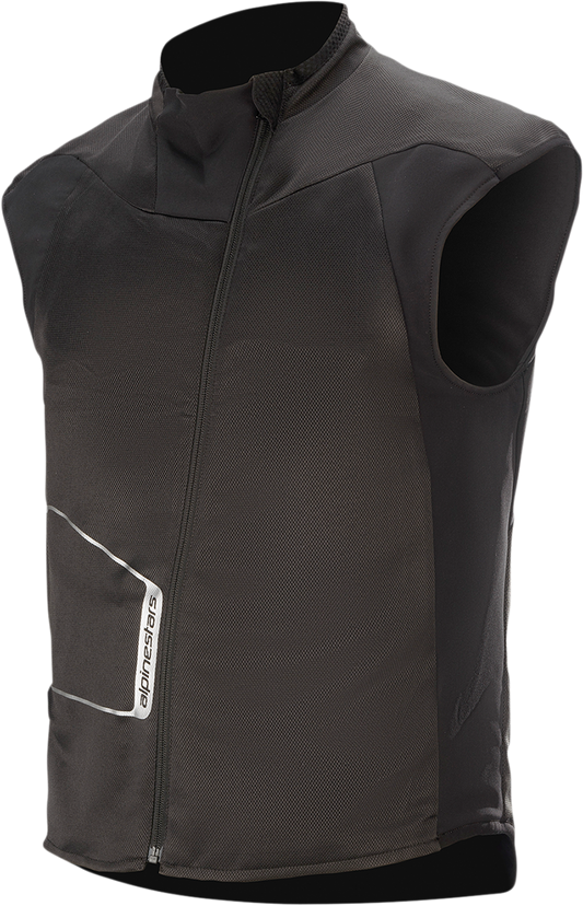 Alpinestars Heat Tech Vest XL, advanced heated motorcycle wear with insulation and control panel for warmth.