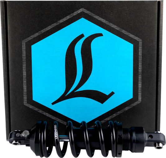 Legend Suspension Revo-A mono shock for M-Eight Softail models, 13-inch heavy-duty suspension component with part number 1310-2250.