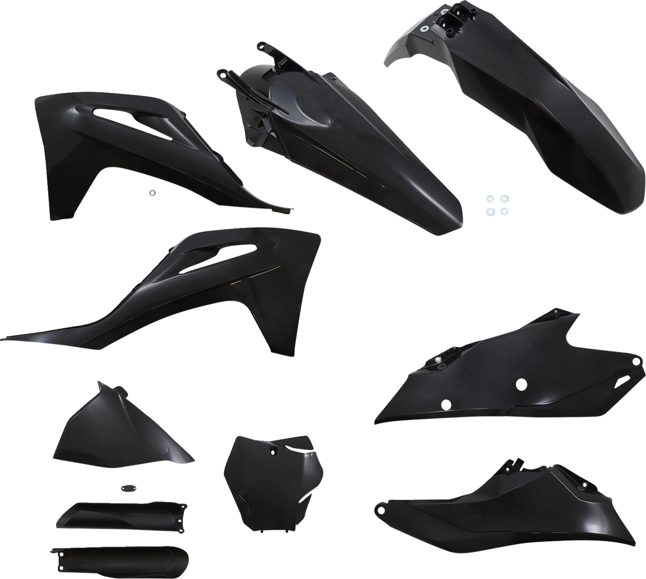 ACERBIS Full Replacement Body Kit - Black/Metallic 2872797440 - Howling Moto