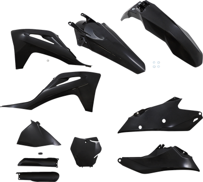 ACERBIS Full Replacement Body Kit - Black/Metallic 2872797440 - Howling Moto