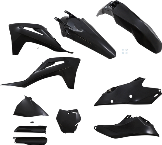 ACERBIS Full Replacement Body Kit - Black/Metallic 2872797440 - Howling Moto