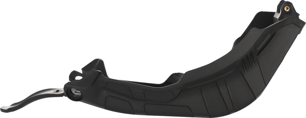 Black ACERBIS skid plate for Husqvarna FC 450 and KTM 450 SX-F 2023, made of durable body material.