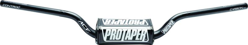 Black ProTaper ACF Henry/Reed handlebar with ergonomic grips, designed for motorcycle control and style.