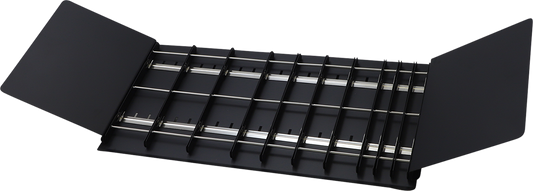 DRAG SPECIALTIES Catalog Rack X80-6023DR for organizing and displaying motorcycle parts and accessories.