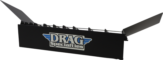 DRAG SPECIALTIES catalog rack X80-6023DR for organizing and displaying motorcycle parts and accessories.