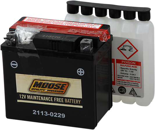 MOOSE OFFROAD AGM motorcycle battery YTZ7S MTZ7S-BS, maintenance-free 12-volt power source with heavy-duty design