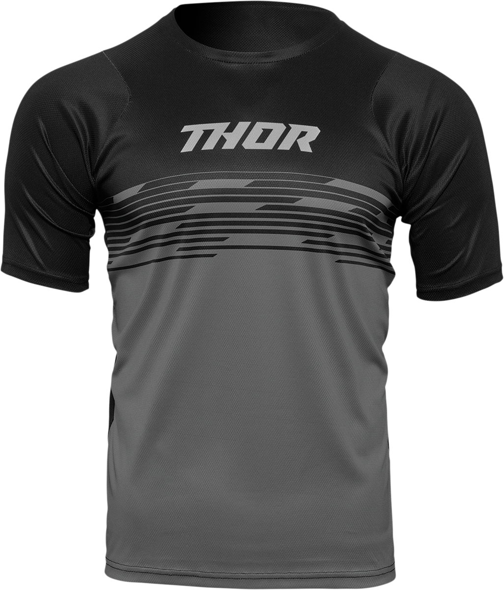 THOR, THOR Assist Shiver Short-Sleeve Jersey - Black/Gray - XS 5120-0168