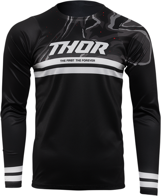 THOR, THOR Assist Banger Long-Sleeve Jersey – Black, Part Number 5120-0186