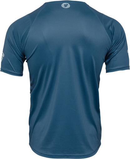 THOR, THOR Assist Shiver Short-Sleeve MTB Jersey - Teal/Midnight, 2XL, Part 5120-0167