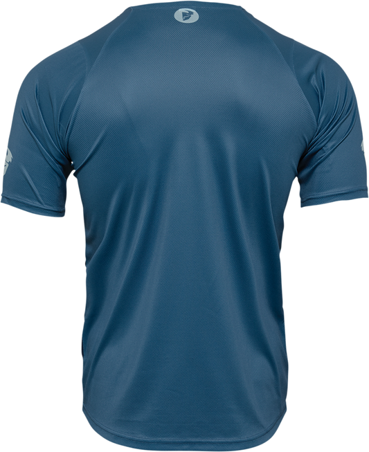 THOR, THOR Assist Shiver Short-Sleeve MTB Jersey - Teal/Midnight, 2XL, Part 5120-0167
