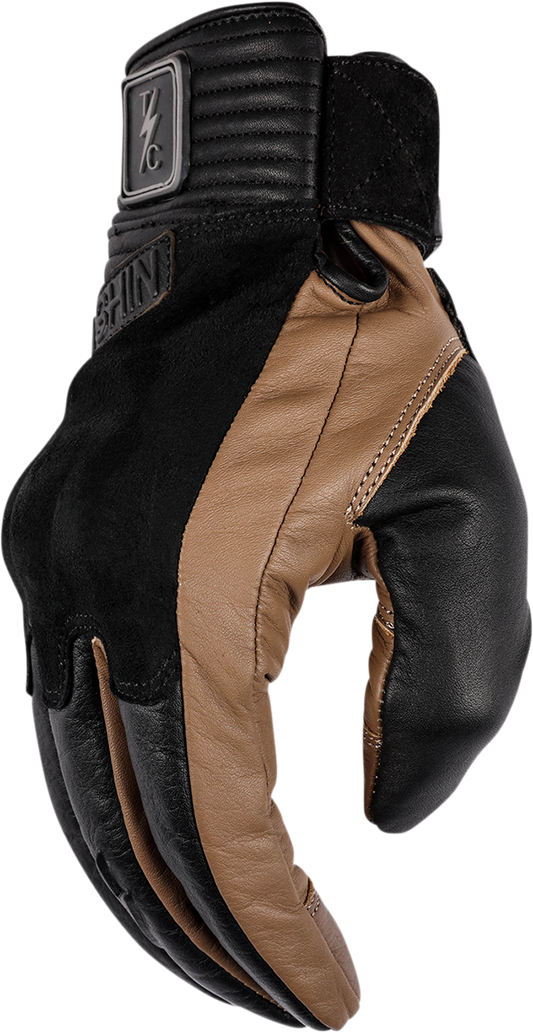 Tan THRASHIN SUPPLY CO. boxer gloves in 2XL size with padded design, ideal for boxing or martial arts training.