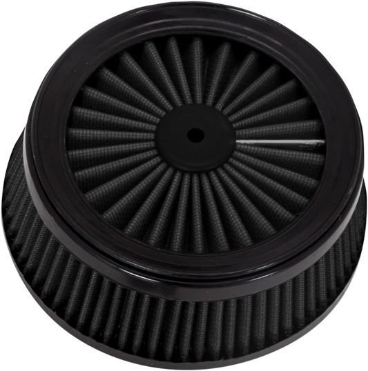 Black Vance & Hines VO2 Air Filter replacement part for motorcycle engines, with visible filter element and brand logo.