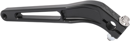 Black Thrashin Supply Co. TSC-2900-1 shifter lever made of heavy-duty 6061 T6 aluminum for precise gear shifting.