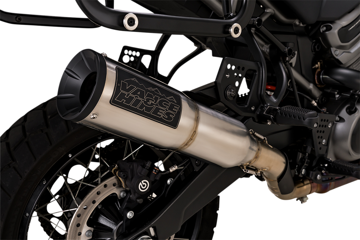 VANCE & HINES, Vance & Hines Adventure Hi-Output 450 Slip-On Muffler for Revolution Max 1250 - Stainless Steel Part 16533