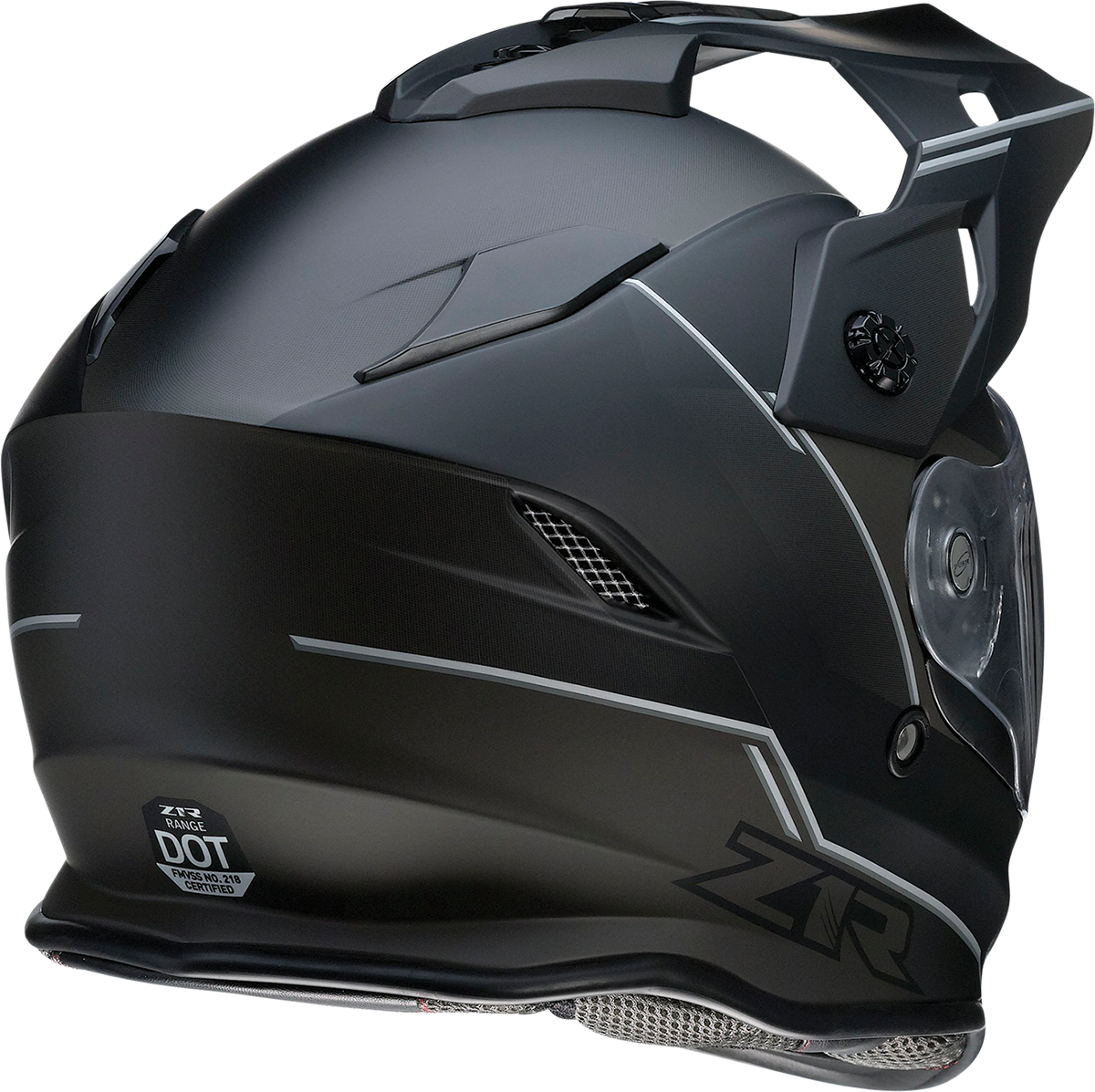 Z1R Range Snow Helmet Bladestorm Electric Dual Pane in black and white, size XS, with sleek design and clear dual-pane visor.