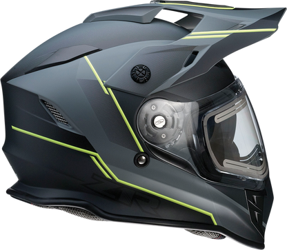 Z1R Z1R Range Snow Helmet Bladestorm Electric Dual Pane with clear visor and snow-resistant design, front view.