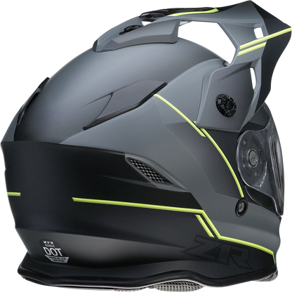 Z1R Range Snow Helmet Bladestorm Electric Dual Pane with visor and vents, designed for winter sports and snowmobiling safety.