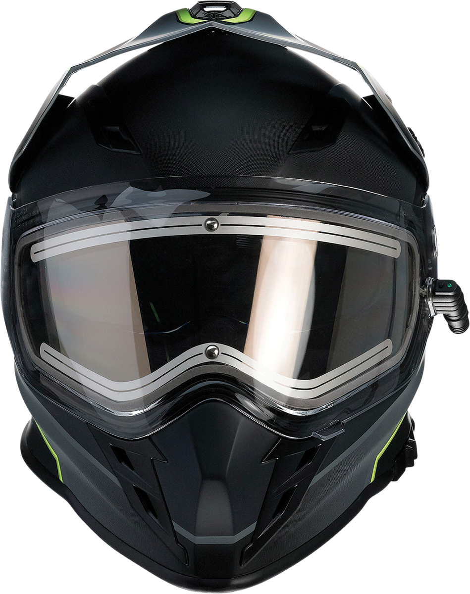Z1R Z1R Range Snow Helmet Bladestorm Electric Dual Pane with clear visor and padded interior for winter riding.