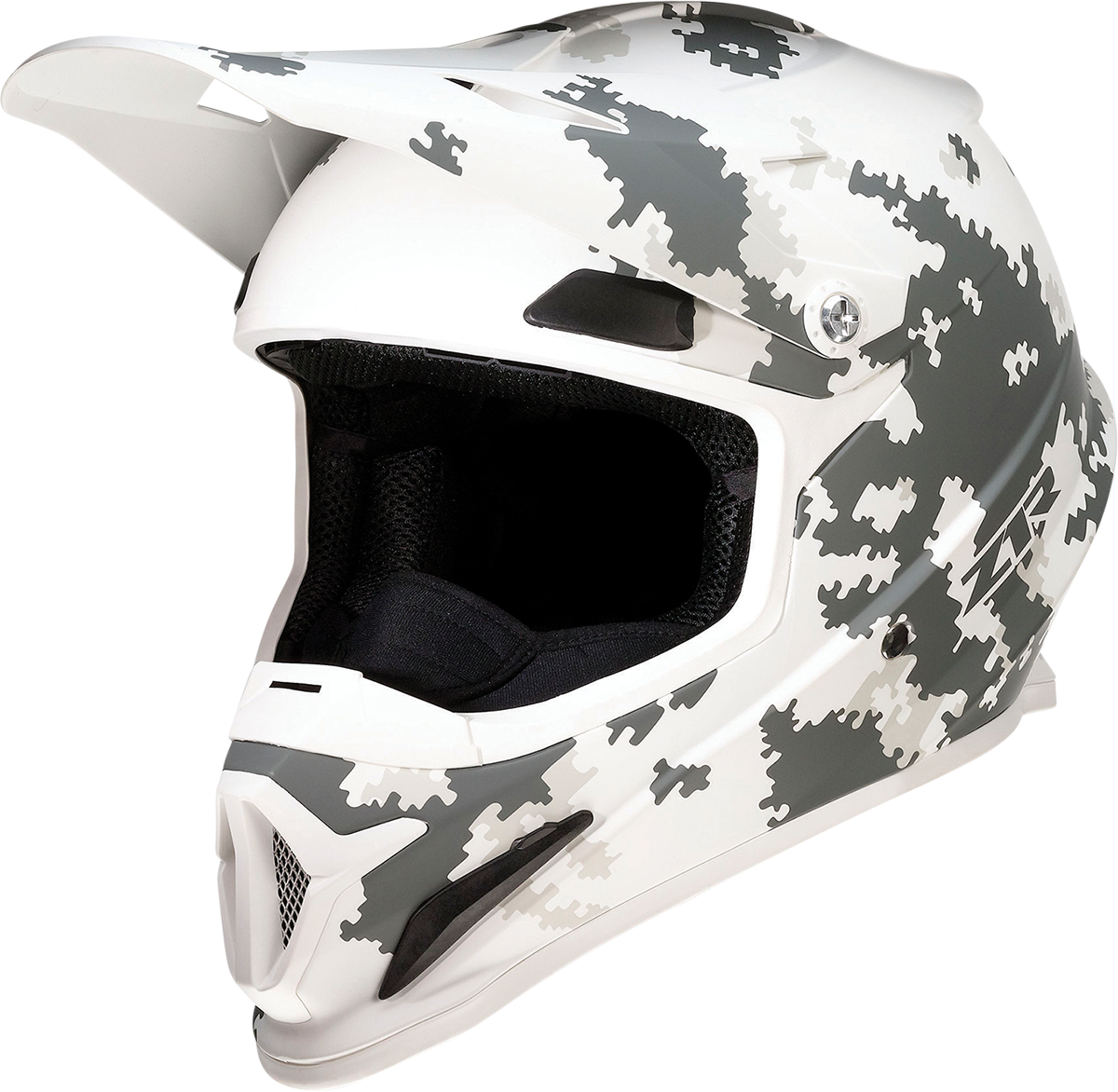 Z1R Rise snow helmet in Digi Camo White/Gray, 4XL, with open flow design and injection-molded polycarbonate shell.