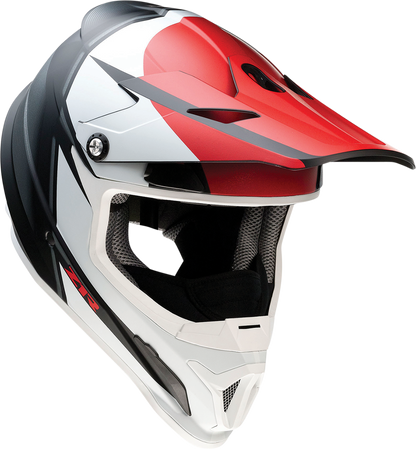 Z1R Rise Snow Helmet in Cambio Red, Black, White color with XS size, featuring a sleek design and secure snow helmet fit.