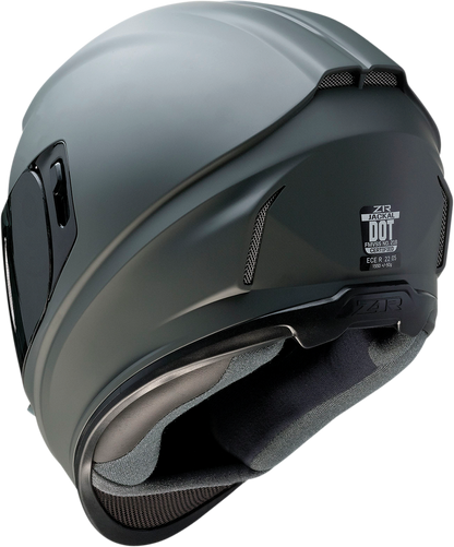 Z1R Jackal helmet in primer gray with smoke shield, XL size, featuring a sleek aerodynamic design and matte finish.