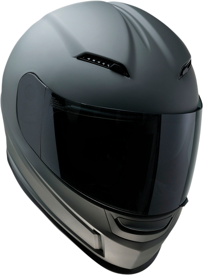 Z1R Jackal helmet in primer gray with smoke shield, 3XL size, showing the aerodynamic design and matte finish.
